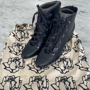 Freda Salvador Leather Flex Boot - Black